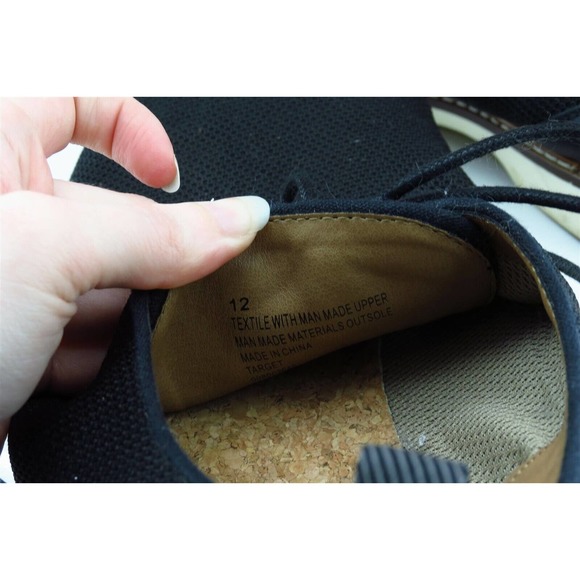 Goodfellow Shoes Sz 12 M Black Derby Oxfords Fabric‎ Men 17730